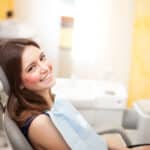 Woman waiting for a dental exam